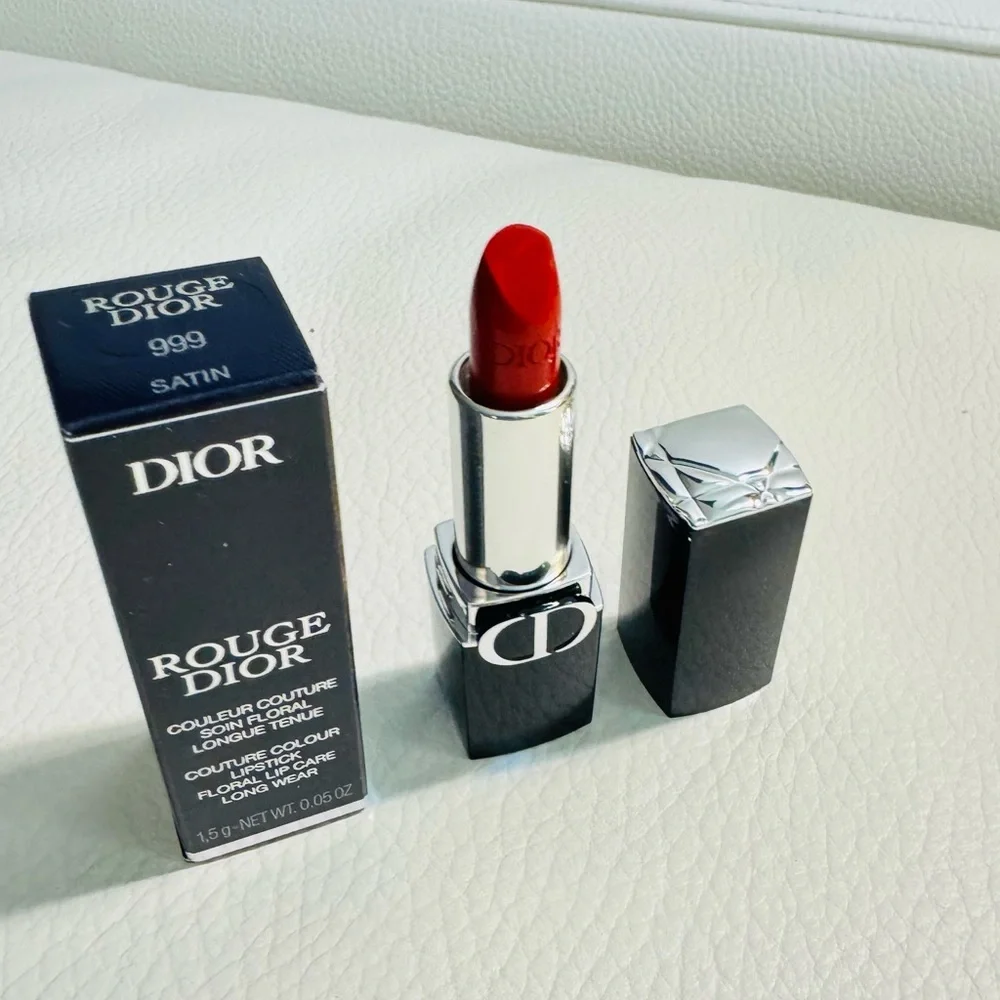 Dior Rouge Dior Couture Colour Lipstick 999 Satin mini 1.5g New